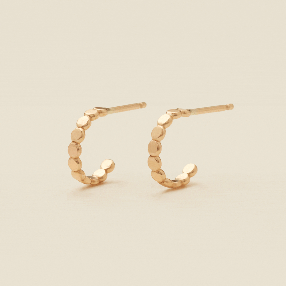 Poppy Hoop Earrings Gold Filled / 10mm Earring