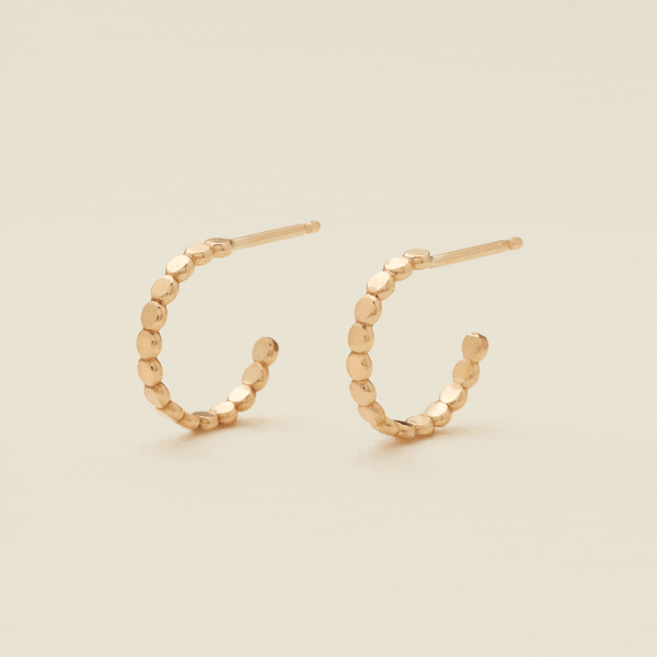 Poppy Hoop Earrings Gold Filled / 15mm Earring