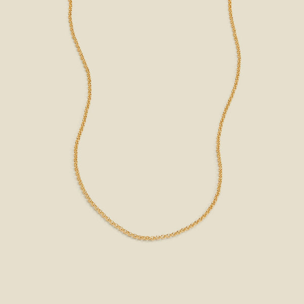 Rolo Chain Necklace Gold Filled / 16" Necklace