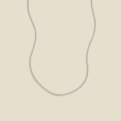 Rolo Chain Necklace Silver / 16" Necklace