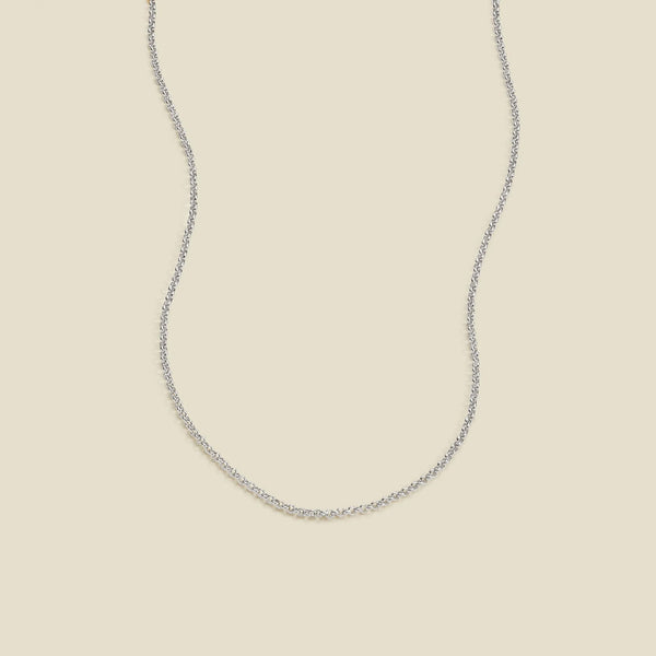 Rolo Chain Necklace Silver / 16" Necklace