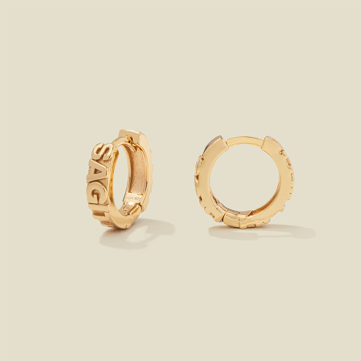 Sagittarius Huggie Hoop Earrings Final Sale