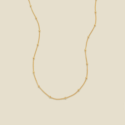 Satellite Chain Gold Filled / 13" Necklace
