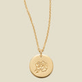 September Birth Flower Necklace Gold Filled / 1/2" / 16"-18" Necklace