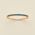 September Birthstone Stacking Ring Gold Vermeil / 5 Ring
