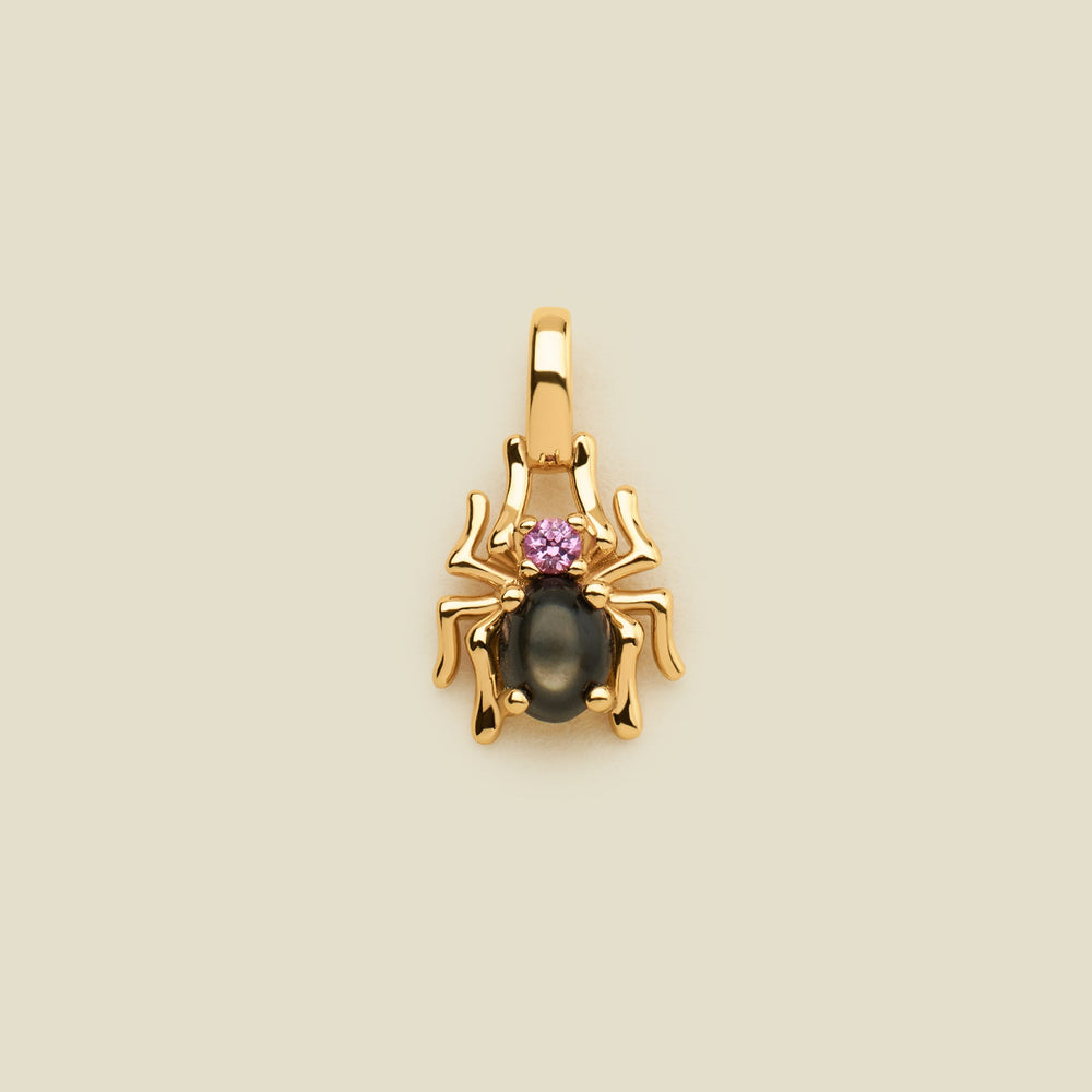 Spider Gemstone Charm Gold Vermeil Add Ons