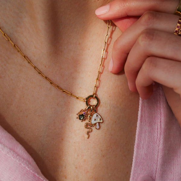 Spider Gemstone Charm Gold Vermeil Add Ons