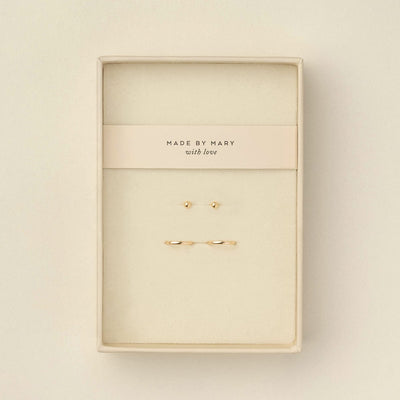 Starter Duo Set Gold Vermeil Jewelry Set
