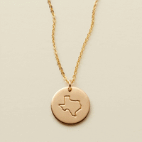 State Disc Necklace