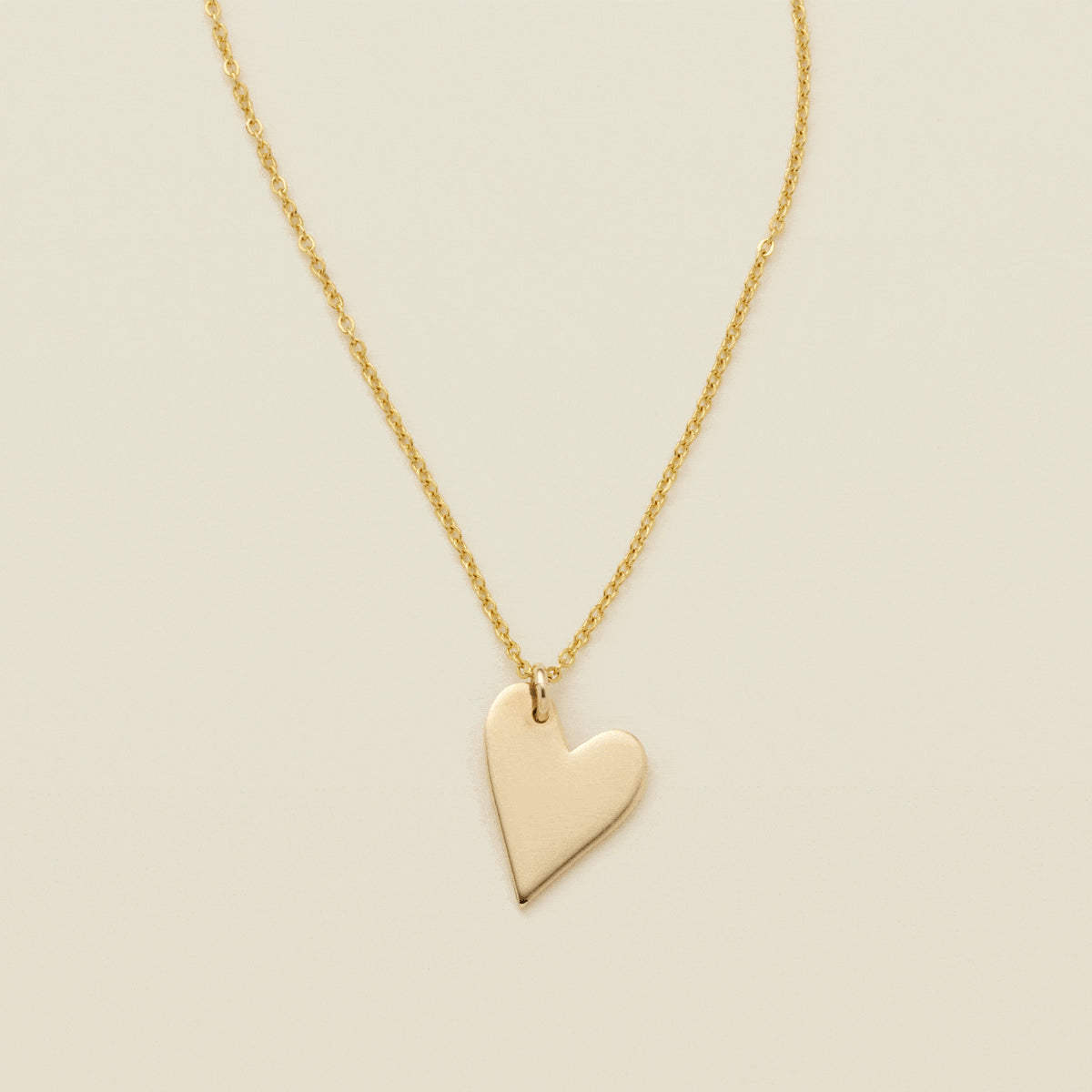 Sweetheart Initial Necklace Rose Gold Filled / 16-18
