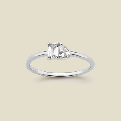 Toi et Moi Ring Silver / 5 Ring