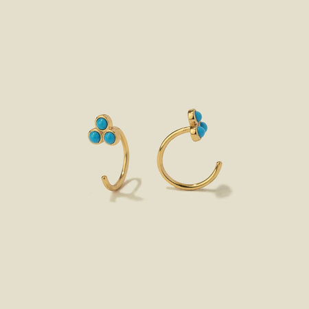 Tulum Turquoise Threader Earring