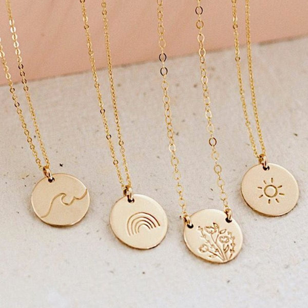 Wild Blooms Mini Zola Disc Necklace Necklace