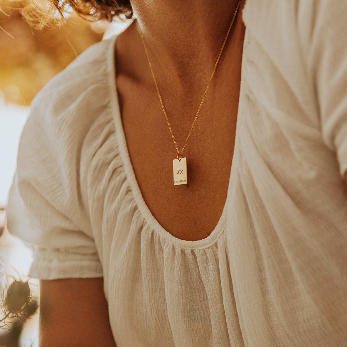 Zoe Rectangle Necklace